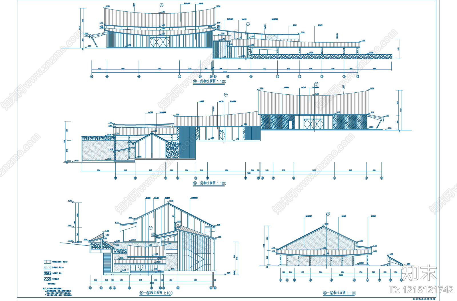 住宅楼建筑cad施工图下载【ID:1218121742】