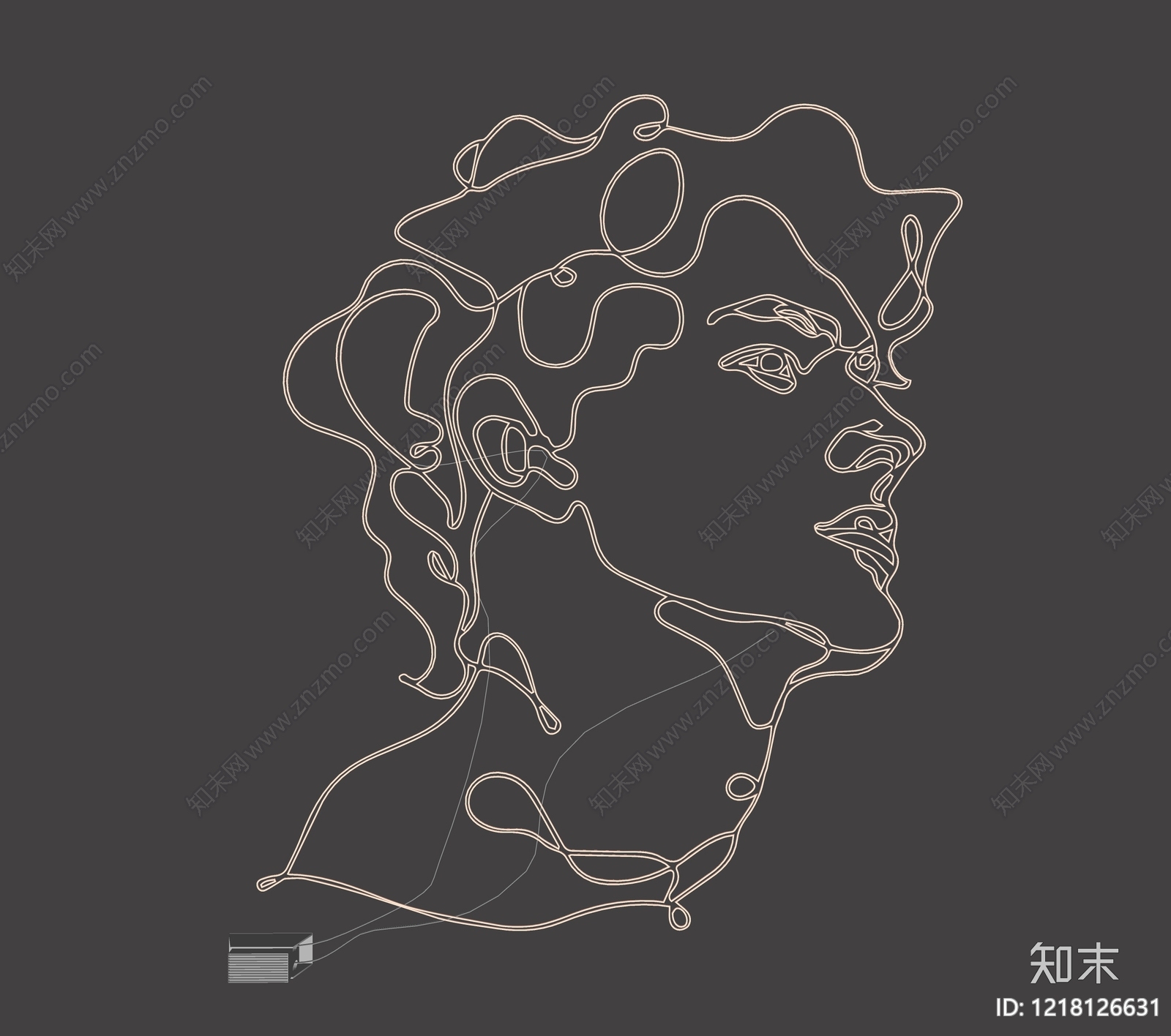 极简主义霓虹灯SU模型下载【ID:1218126631】