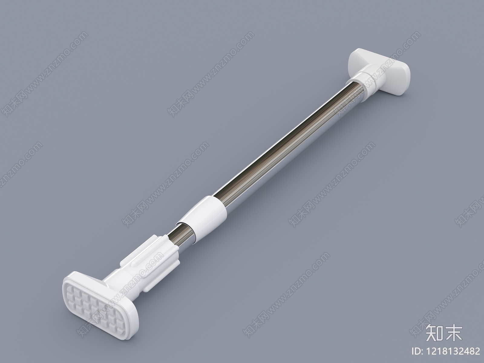 极简窗帘杆3D模型渲染效果图