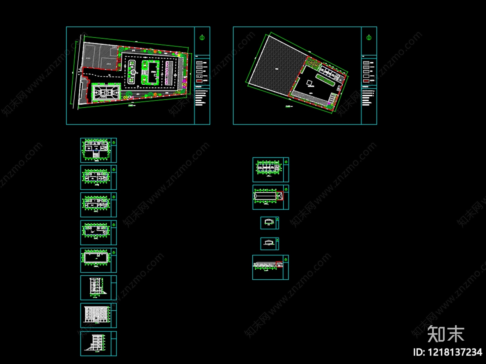 办公楼建筑cad施工图下载【ID:1218137234】
