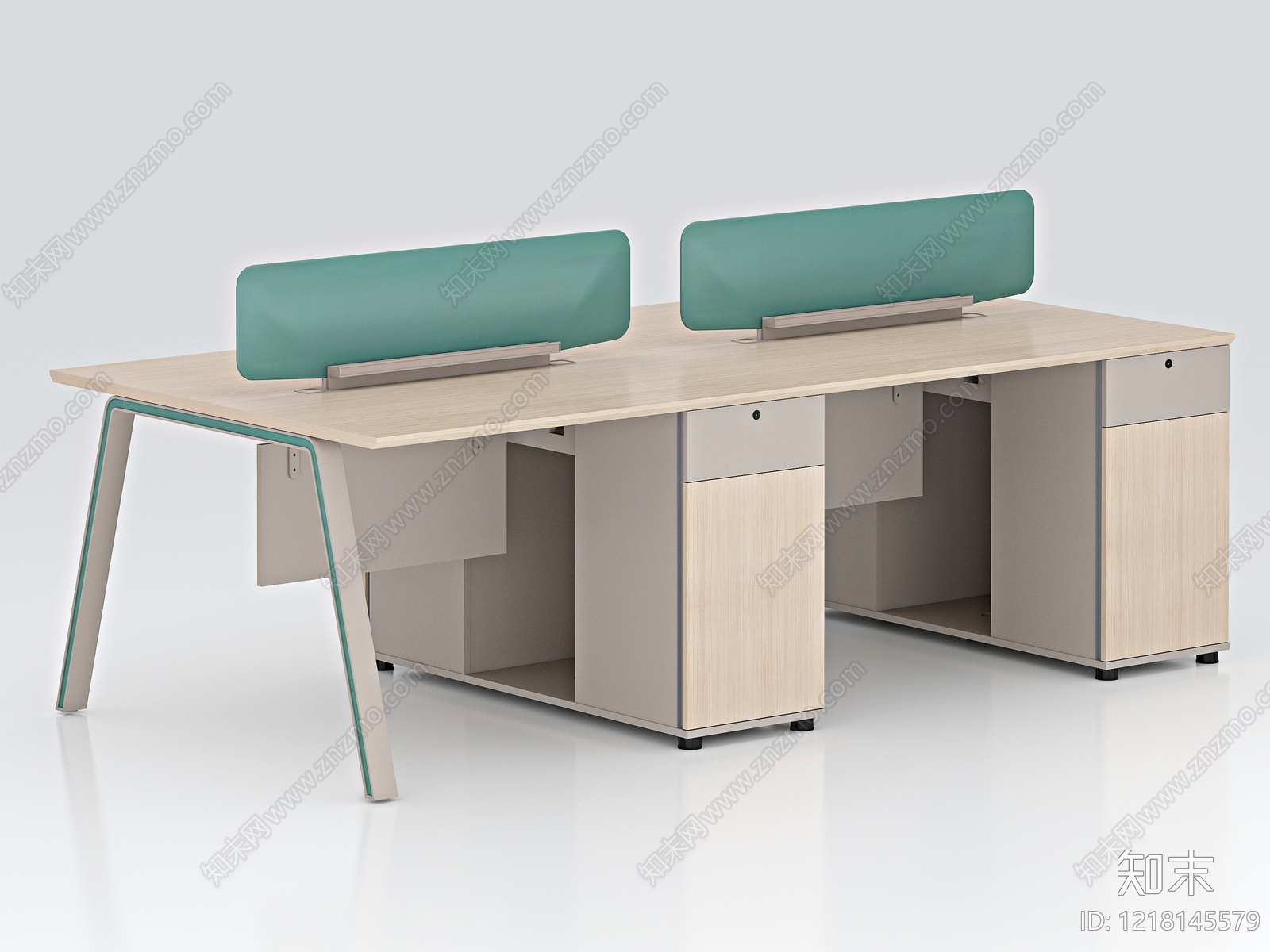 现代简约办公桌3D模型下载【ID:1218145579】