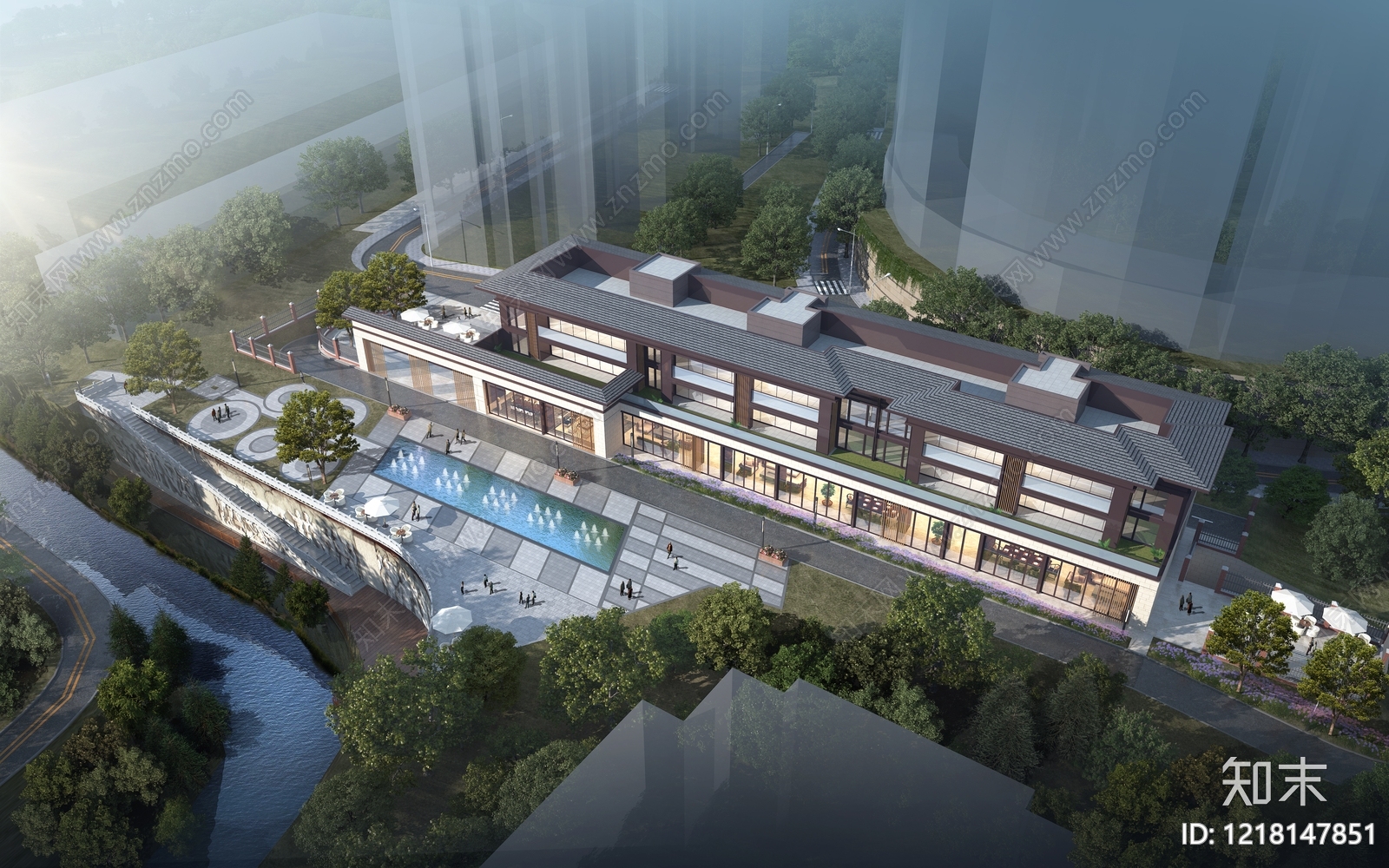 商业街cad施工图下载【ID:1218147851】