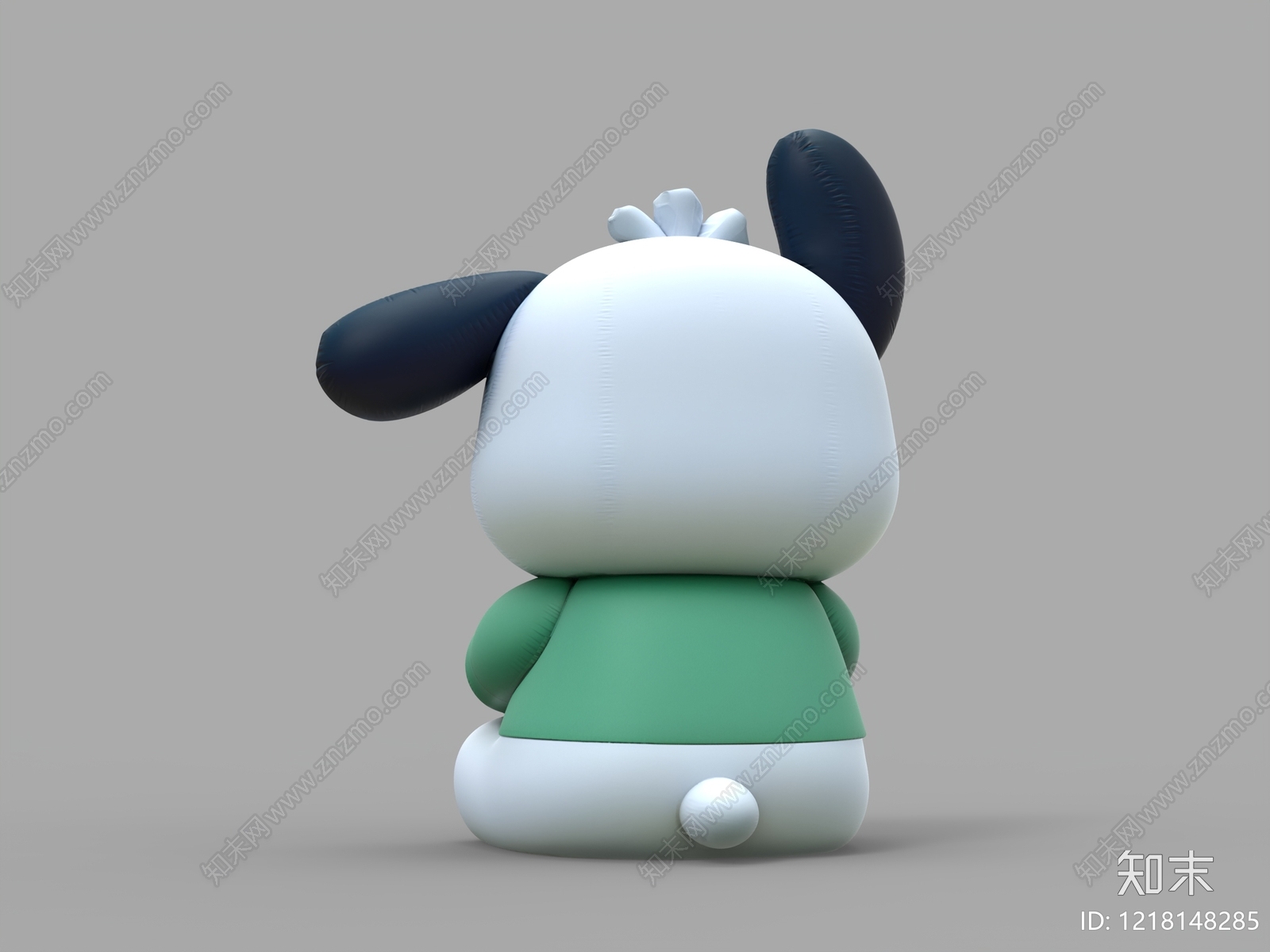 充气卡通风格狗3D模型下载【ID:1218148285】