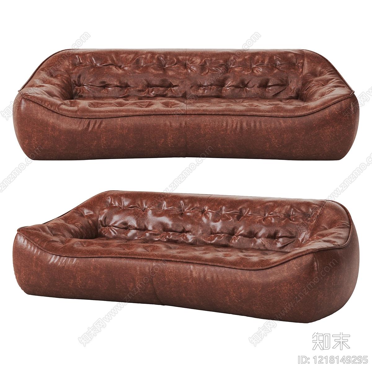 复古三人沙发3D模型下载【ID:1218149295】