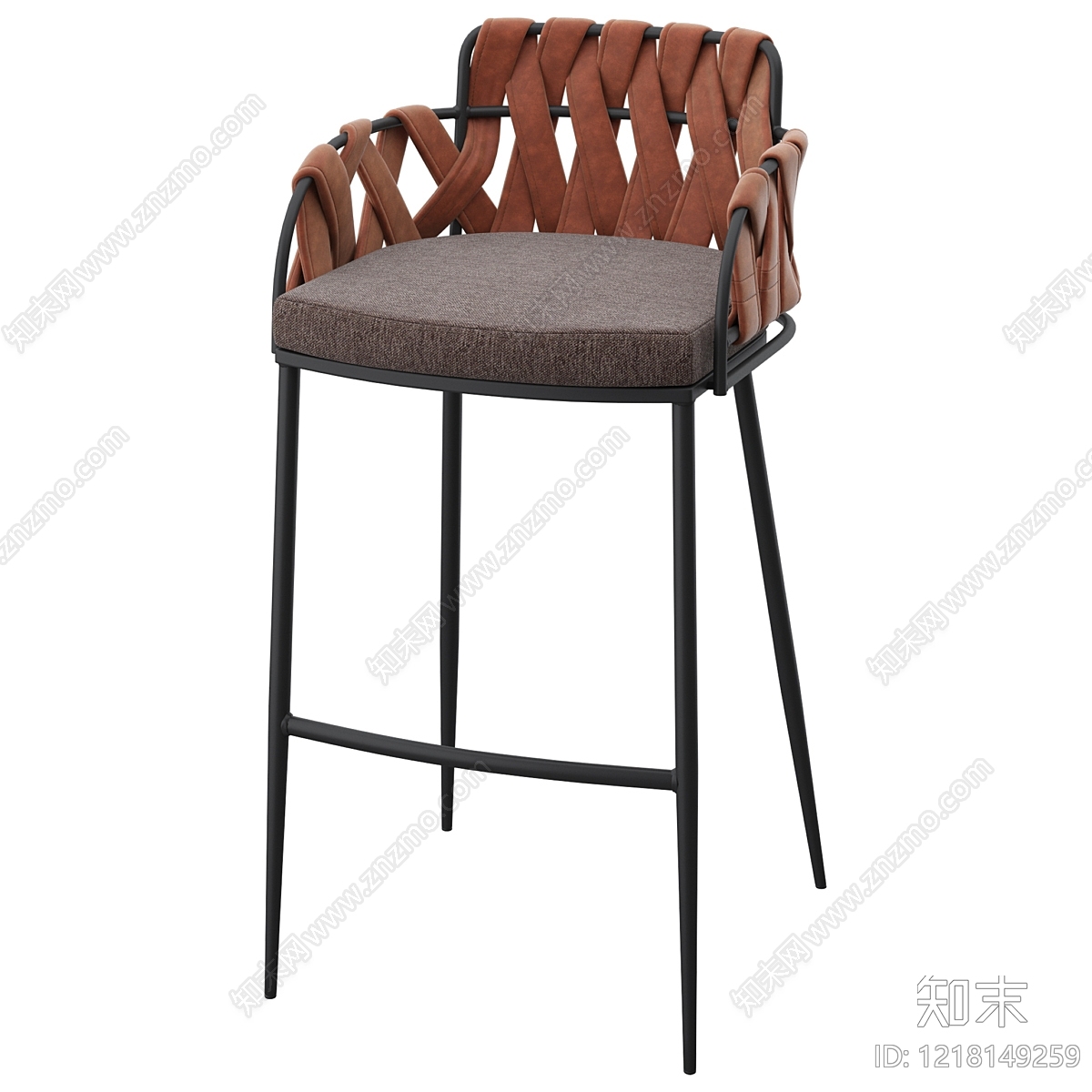 现代简约吧椅3D模型下载【ID:1218149259】