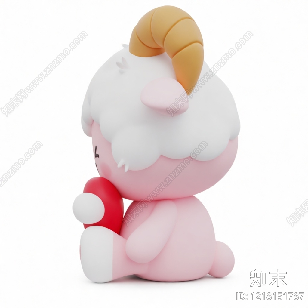 萌系卡通雕塑摆件3D模型下载【ID:1218151787】