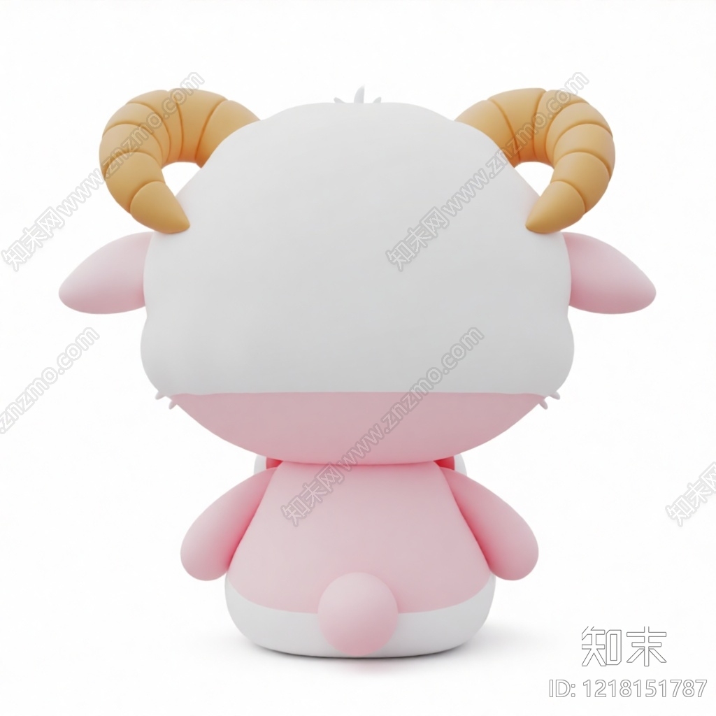 萌系卡通雕塑摆件3D模型下载【ID:1218151787】