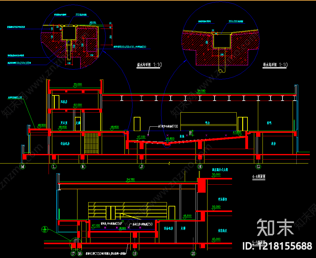 卫浴设施cad施工图下载【ID:1218155688】