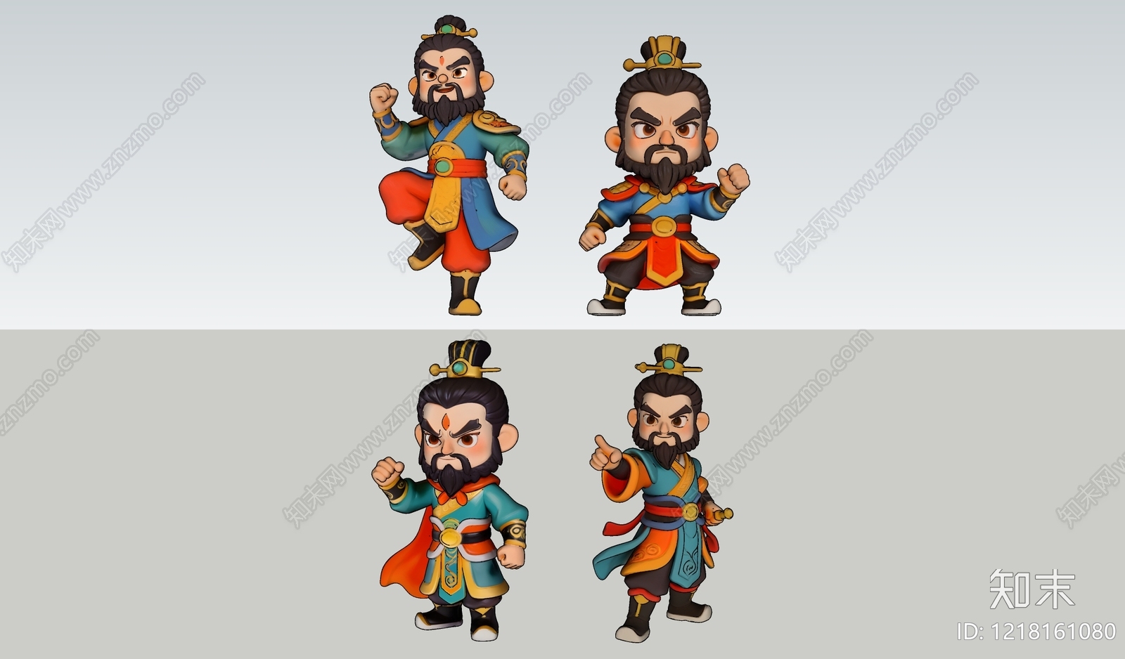 新中式Q版卡通其他摆件SU模型下载【ID:1218161080】