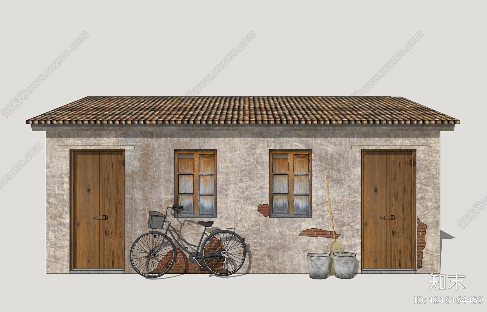 复古乡村民房SU模型下载【ID:1218164459】