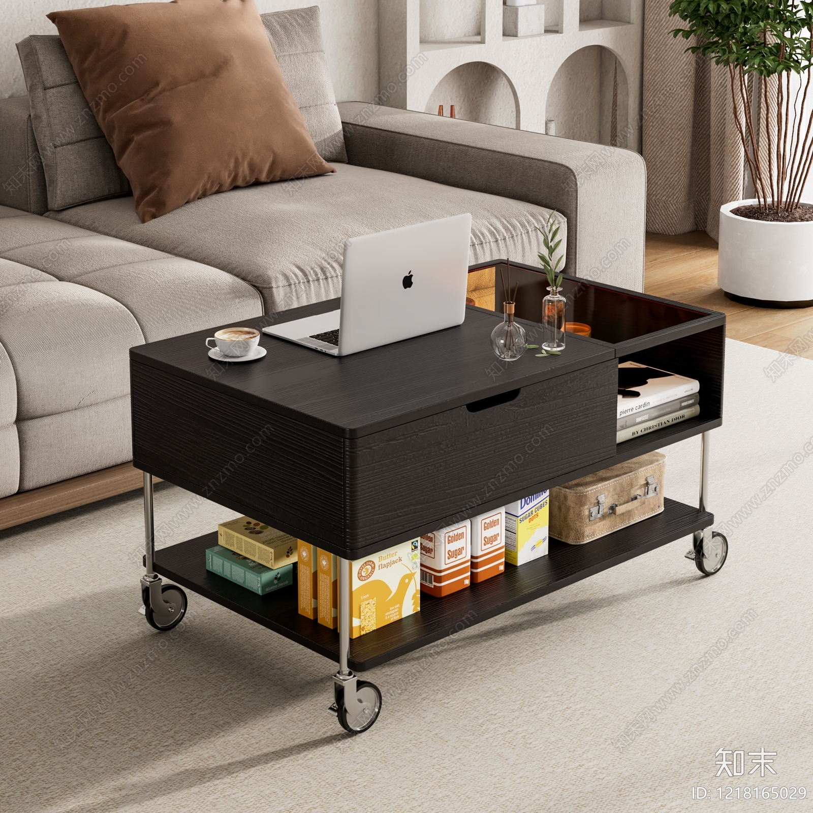 现代简约茶几3D模型下载【ID:1218165029】