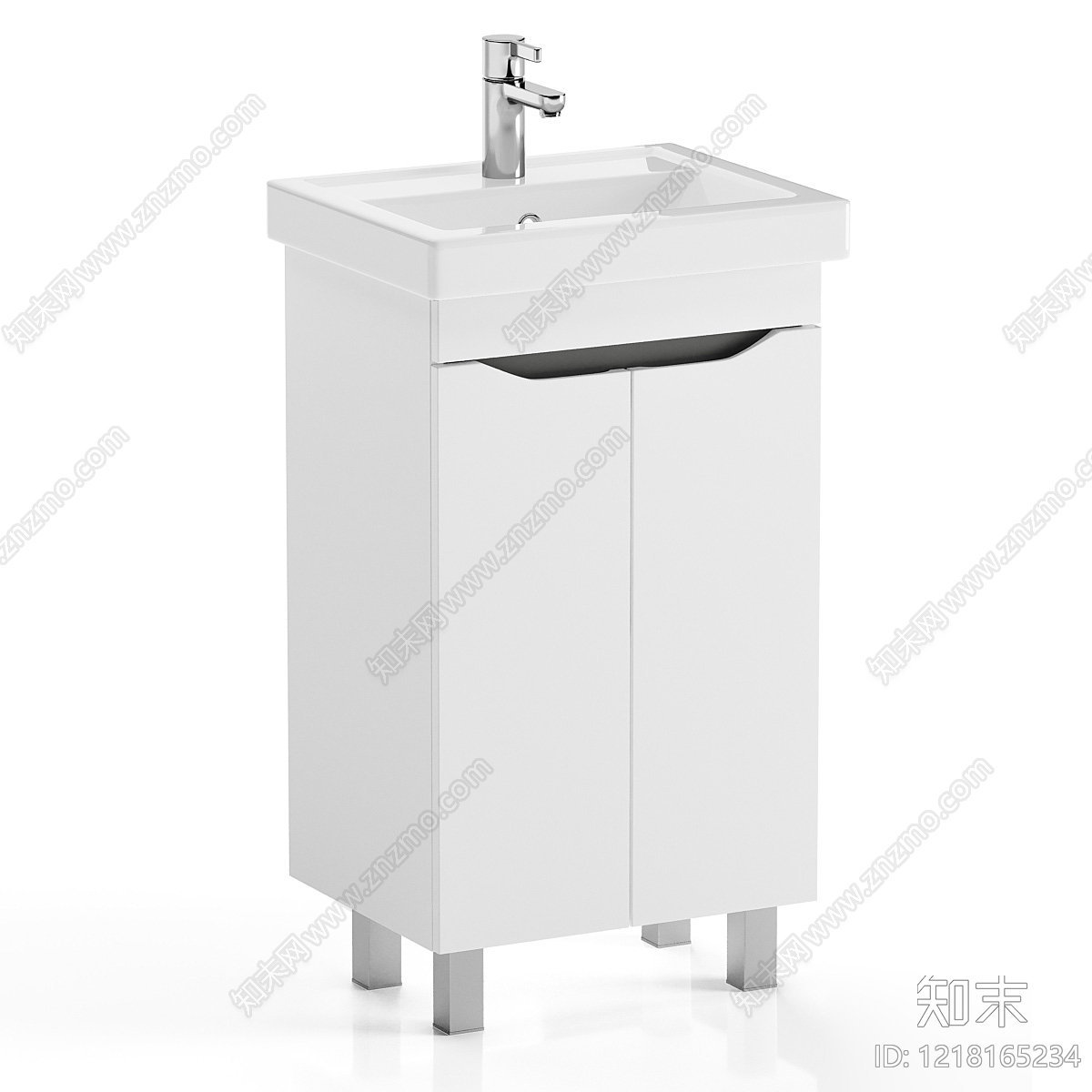 现代简约洗衣机柜3D模型下载【ID:1218165234】