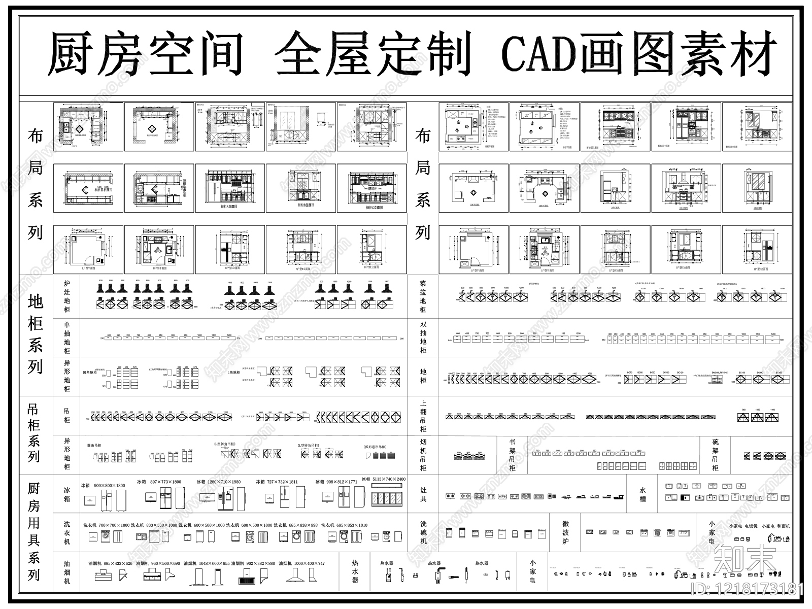 厨房CAD图纸