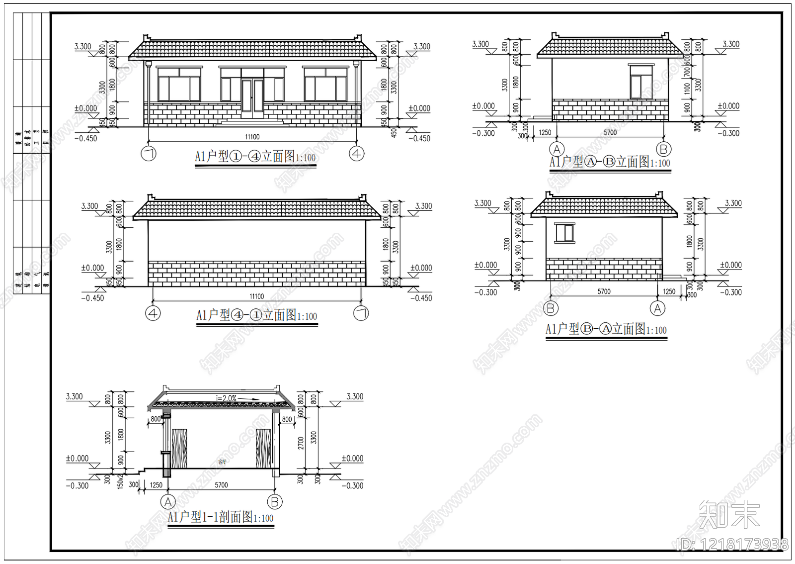 住宅居住建筑cad施工图下载【ID:1218173938】