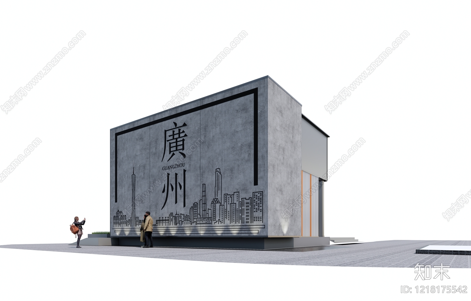 现代主义打卡墙SU模型下载【ID:1218175542】