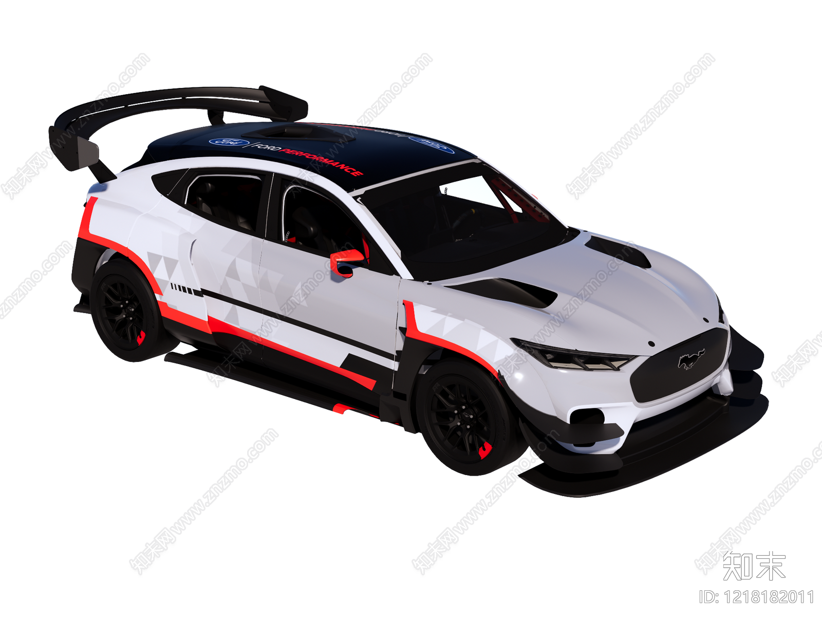 赛车风汽车SU模型草图