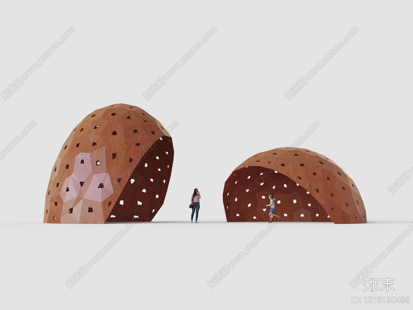 参数化设计艺术风格建筑3D模型下载【ID:1218190486】