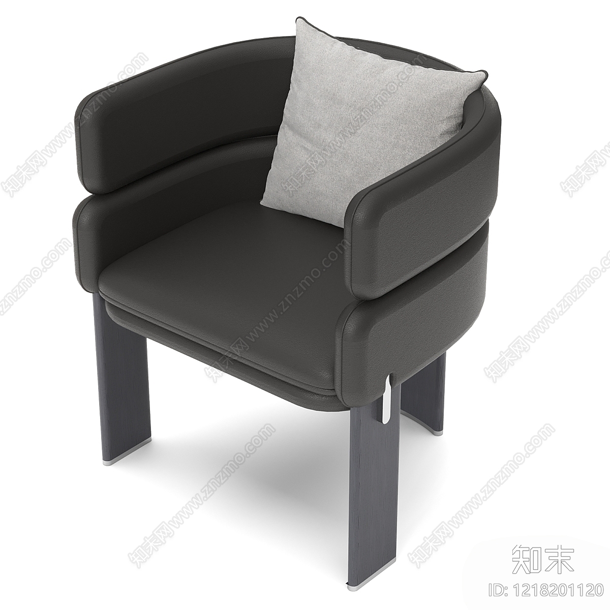 现代简约单人沙发3D模型下载【ID:1218201120】