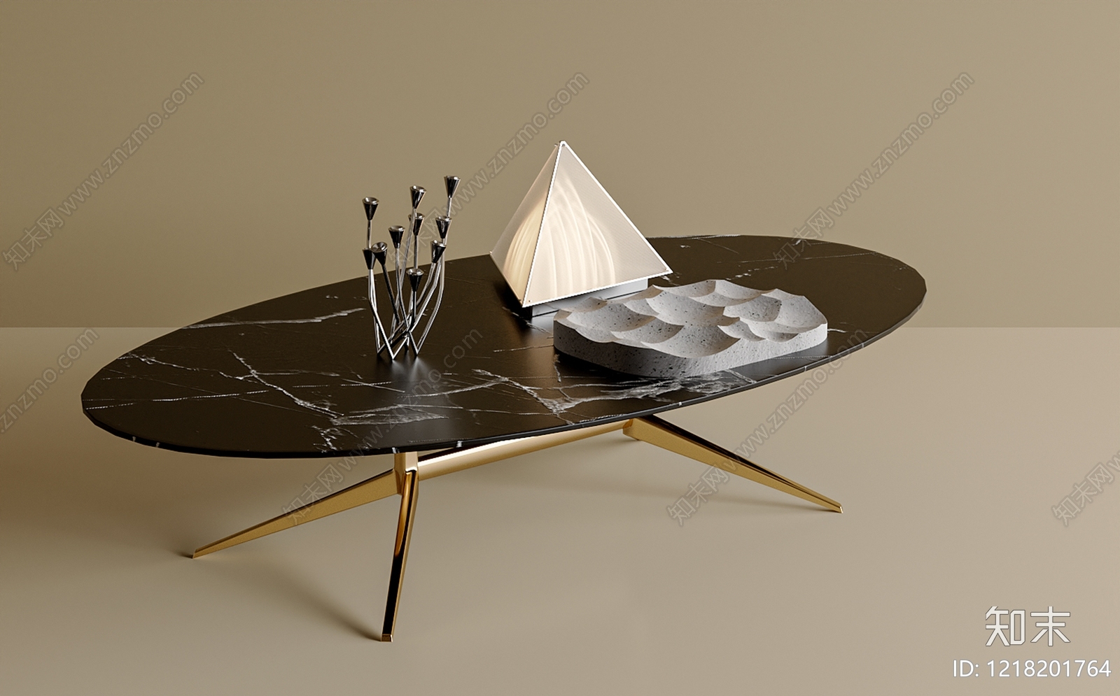 意式轻奢茶几3D模型下载【ID:1218201764】
