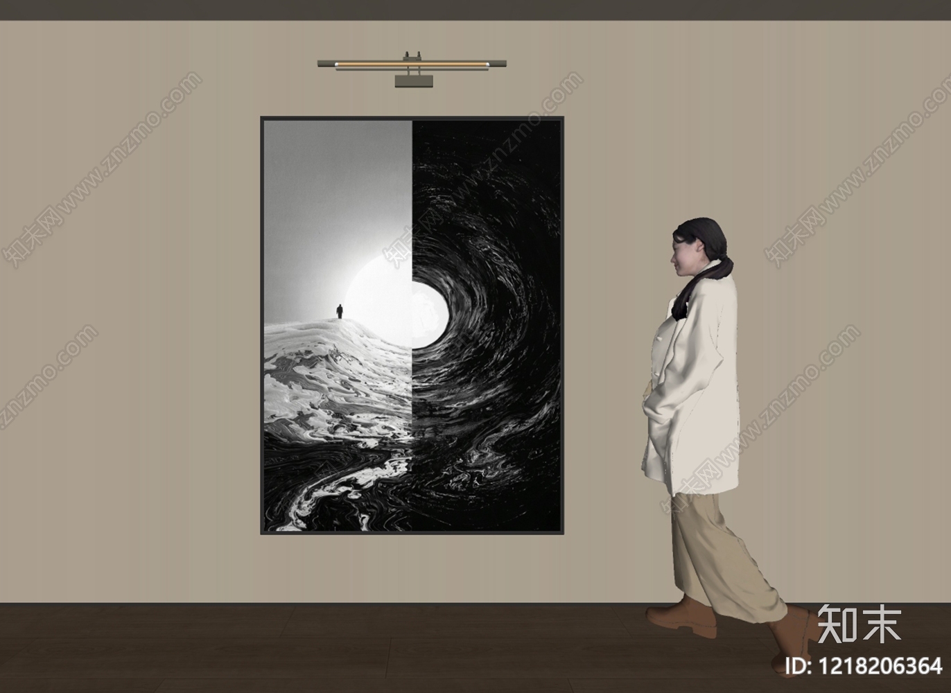 意式挂画组合SU模型下载【ID:1218206364】