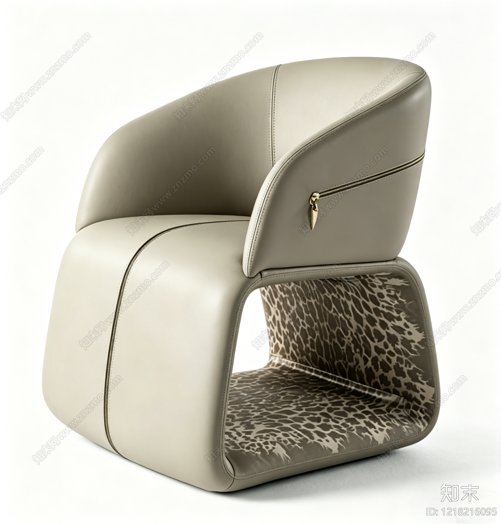 现代轻奢休闲椅3D模型下载【ID:1218216095】