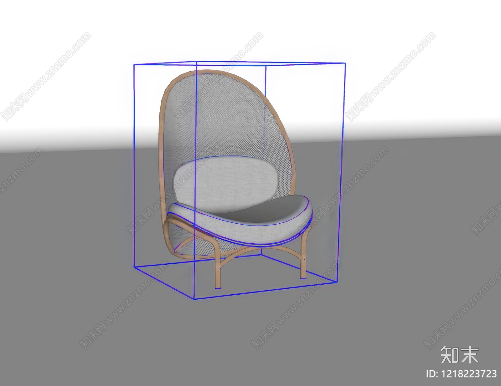 现代休闲椅SU模型下载【ID:1218223723】