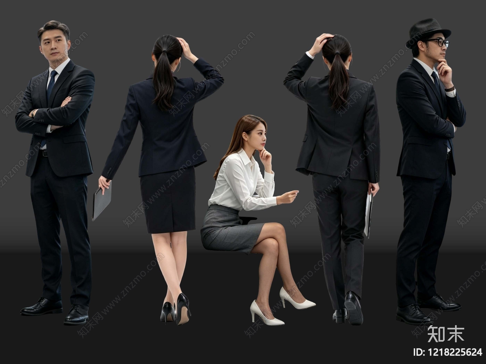 极简主义多人SU模型下载【ID:1218225624】