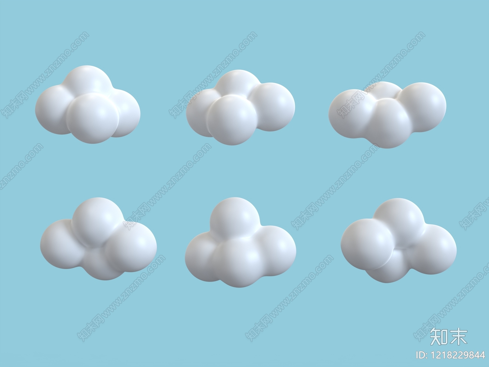 极简摆件组合3D模型下载【ID:1218229844】