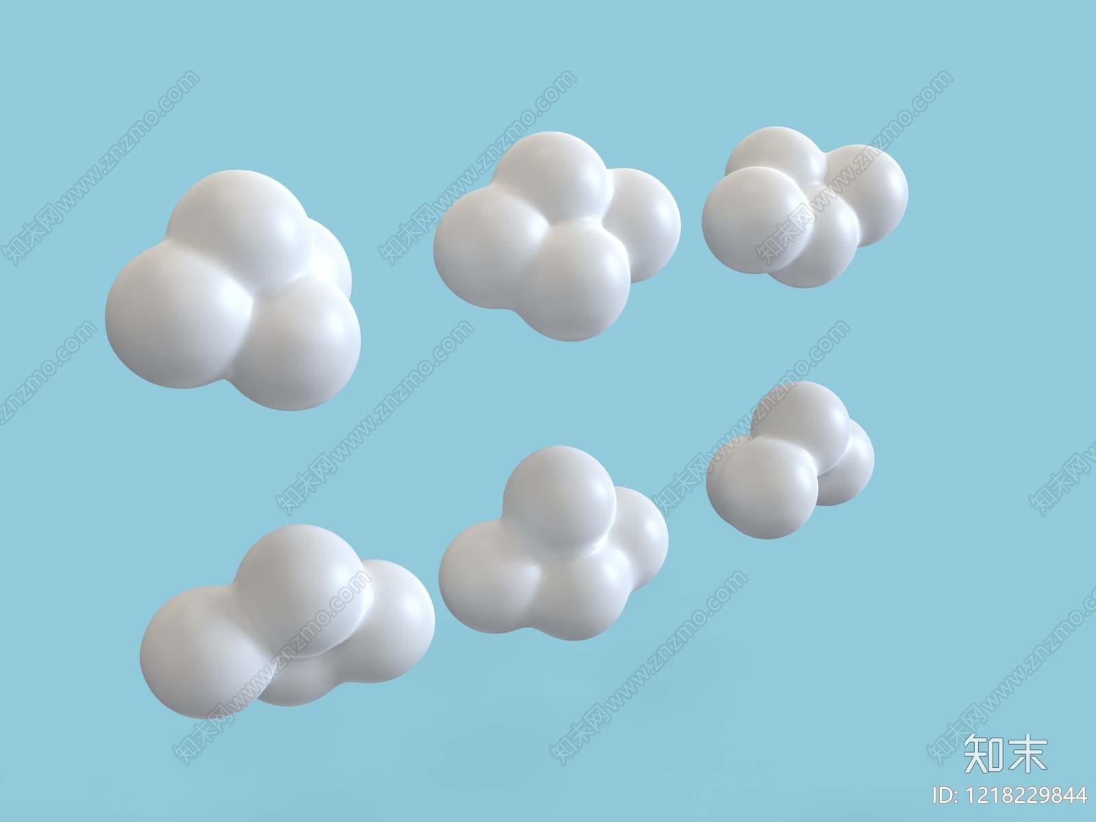 极简摆件组合3D模型下载【ID:1218229844】