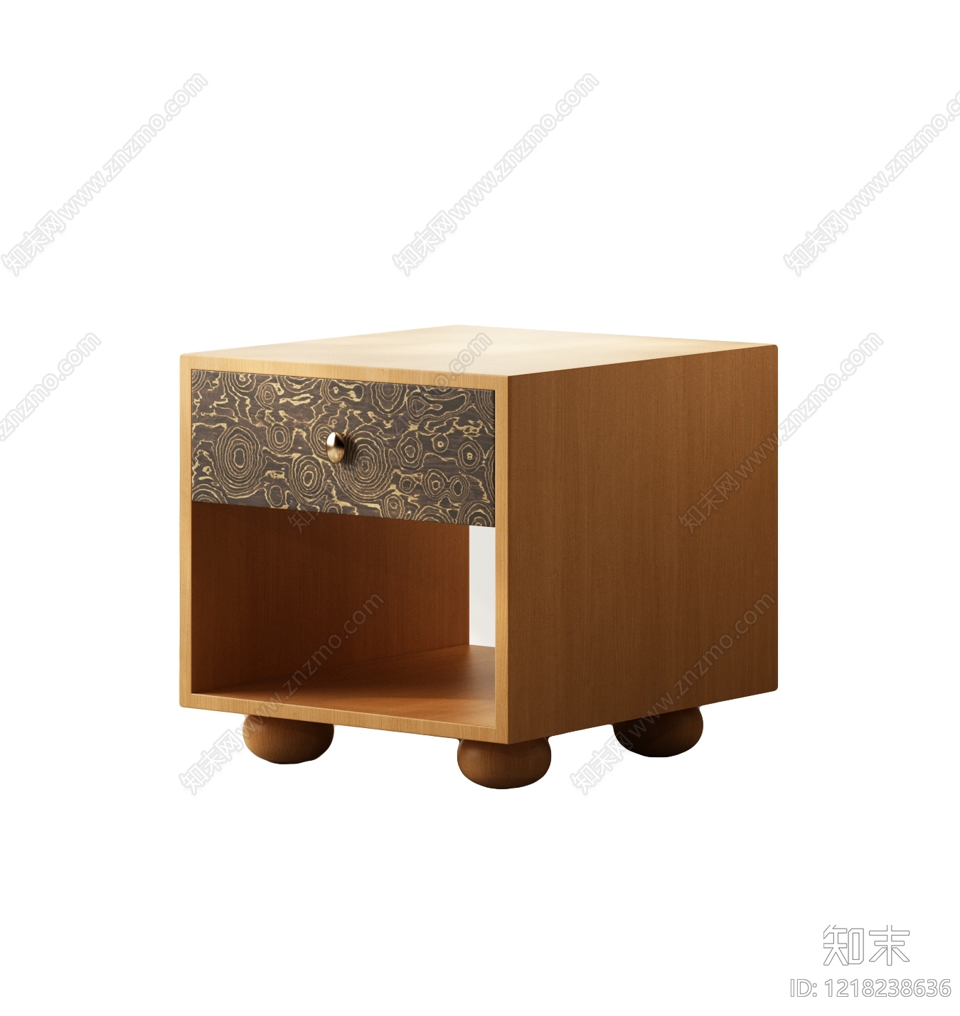 中古风床头柜3D模型下载【ID:1218238636】