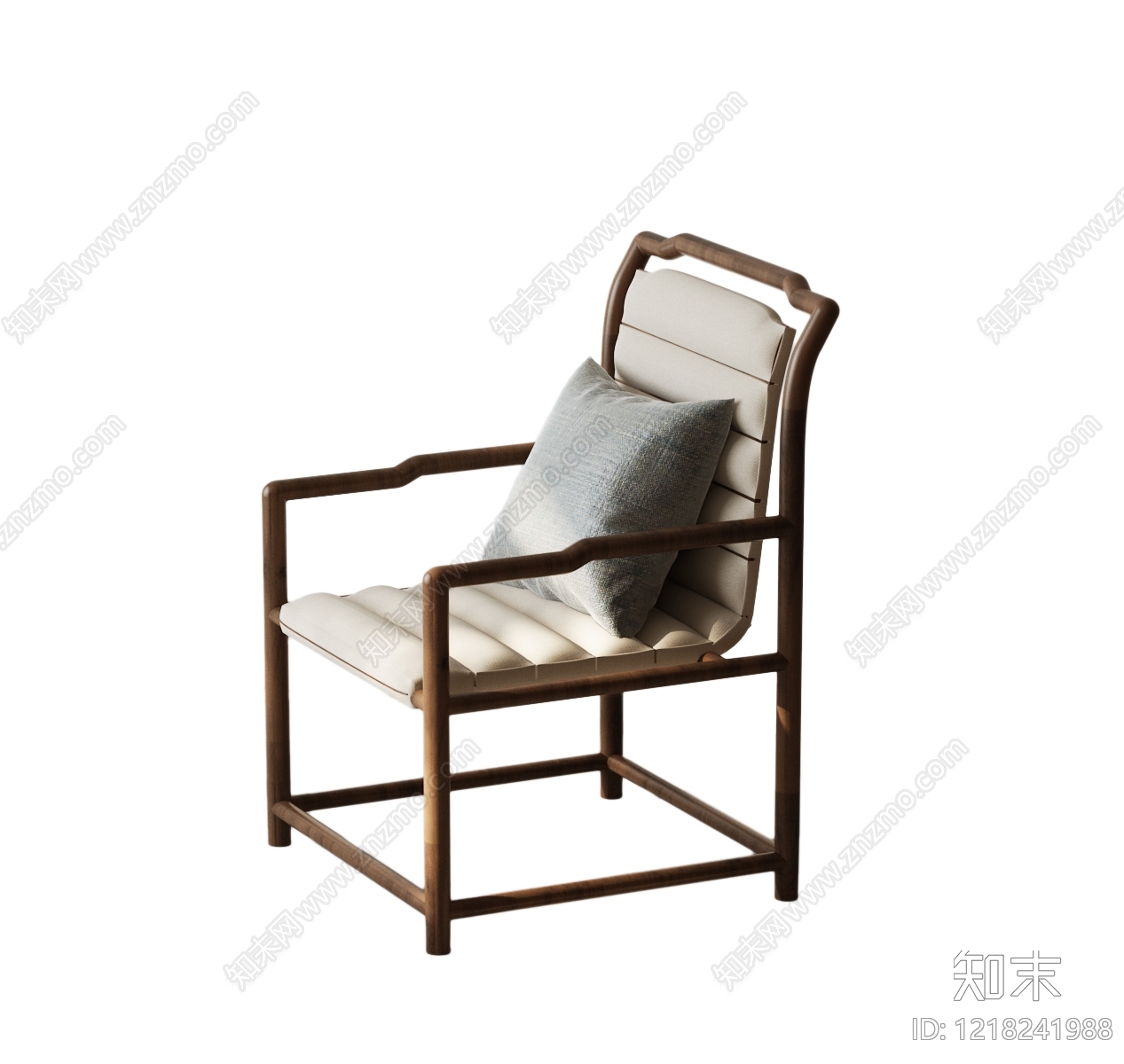 新中式休闲椅SU模型下载【ID:1218241988】