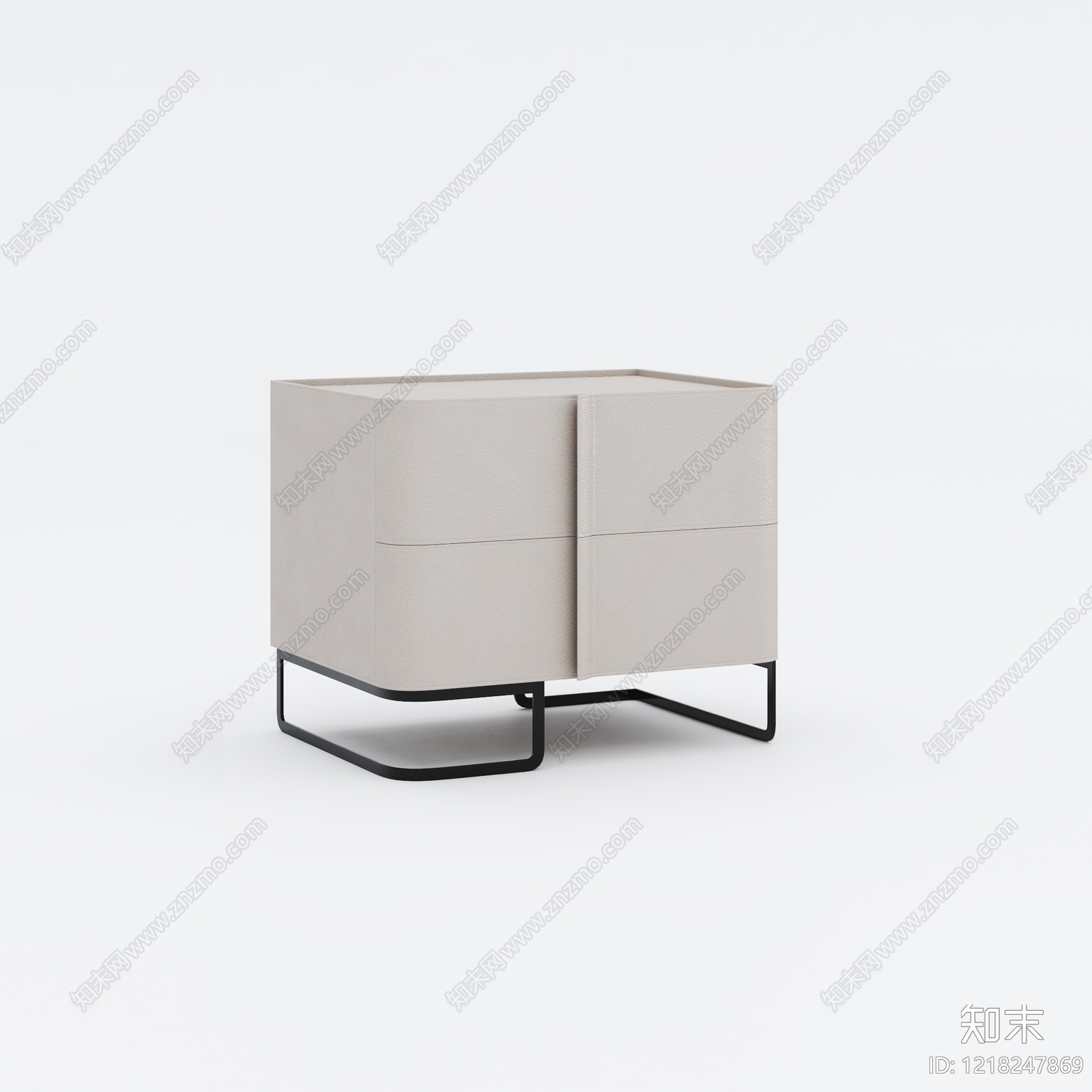 极简床头柜3D模型下载【ID:1218247869】