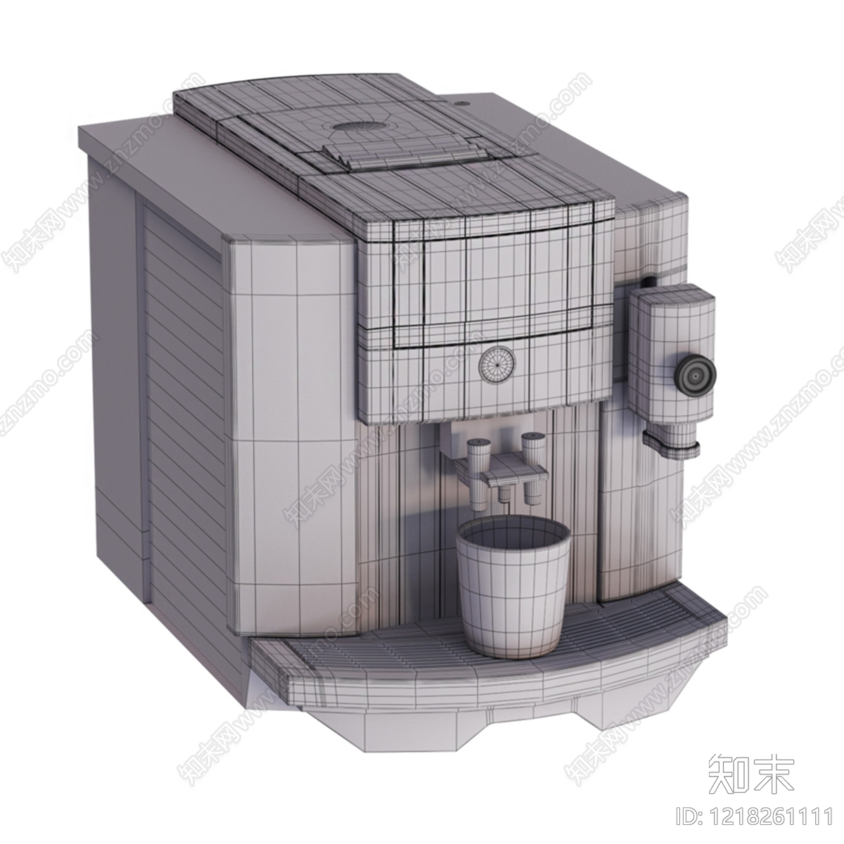 现代简约咖啡机3D模型下载【ID:1218261111】