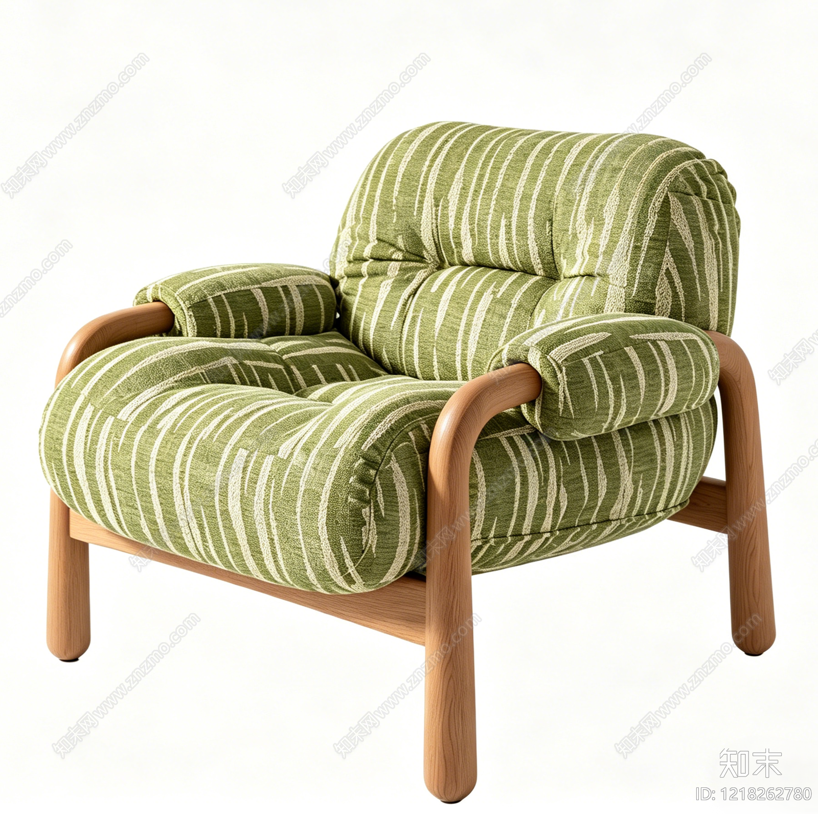 复古单人沙发3D模型下载【ID:1218262780】