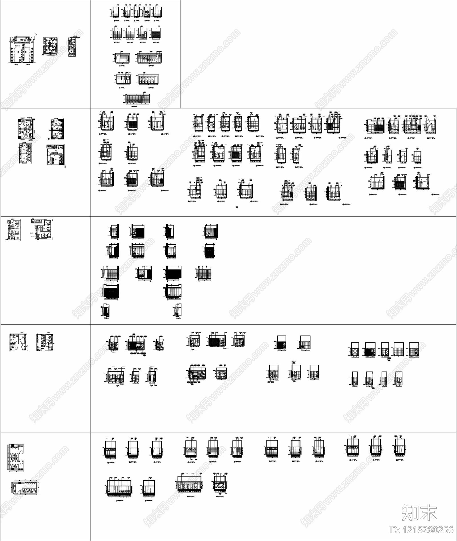 卫浴设施CAD图纸