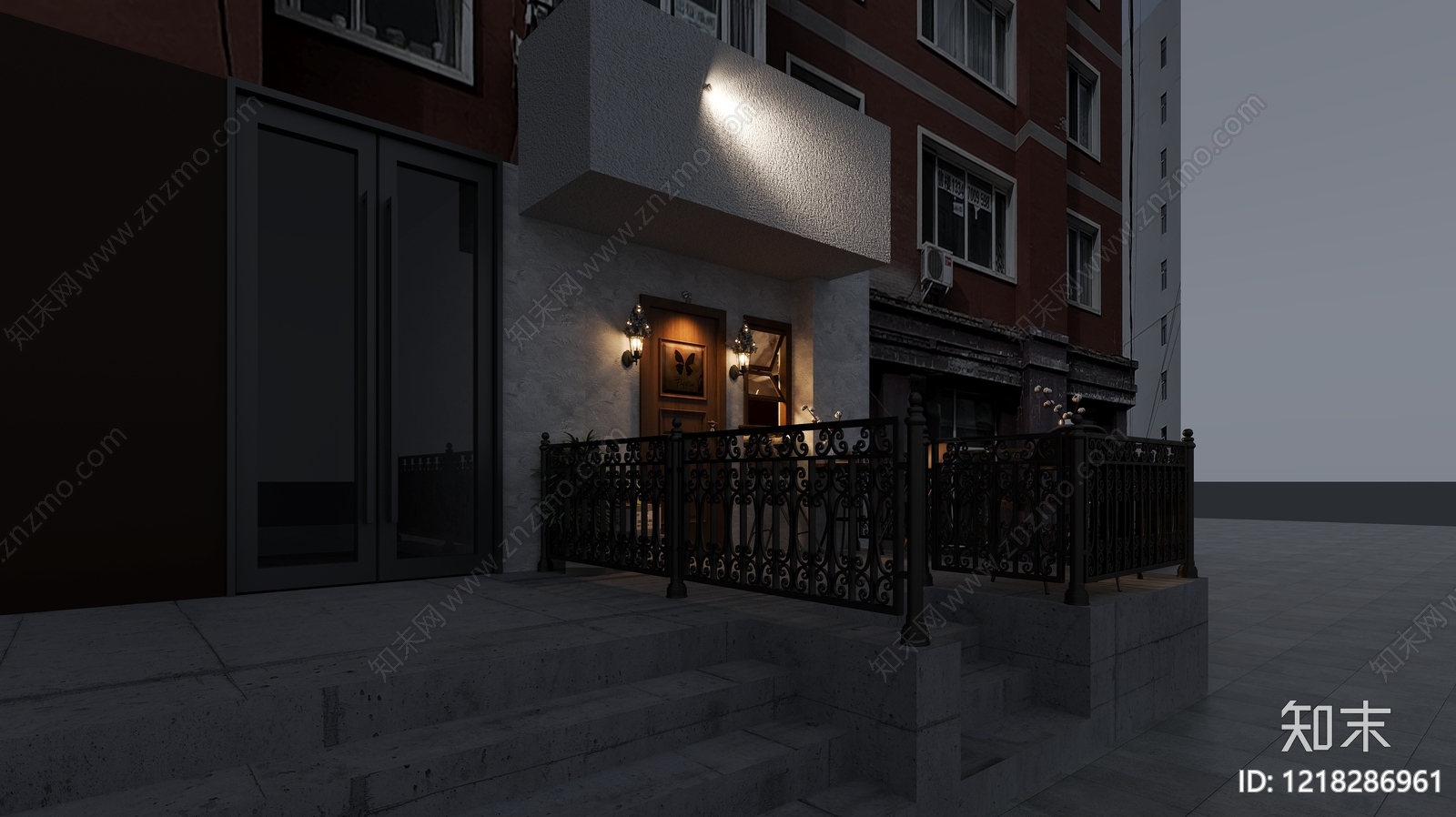 复古西餐厅3D模型下载【ID:1218286961】