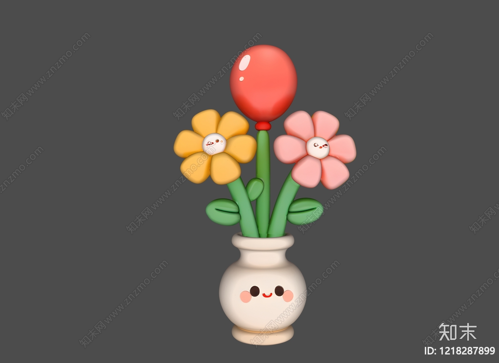奶油风花瓶SU模型下载【ID:1218287899】