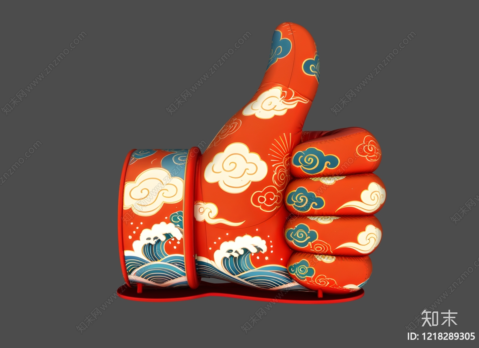 新中式气模SU模型下载【ID:1218289305】