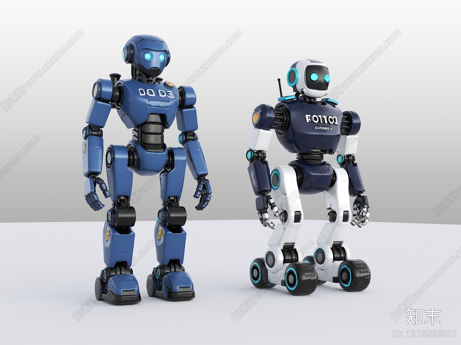 科技机械风玩具3D模型渲染效果图