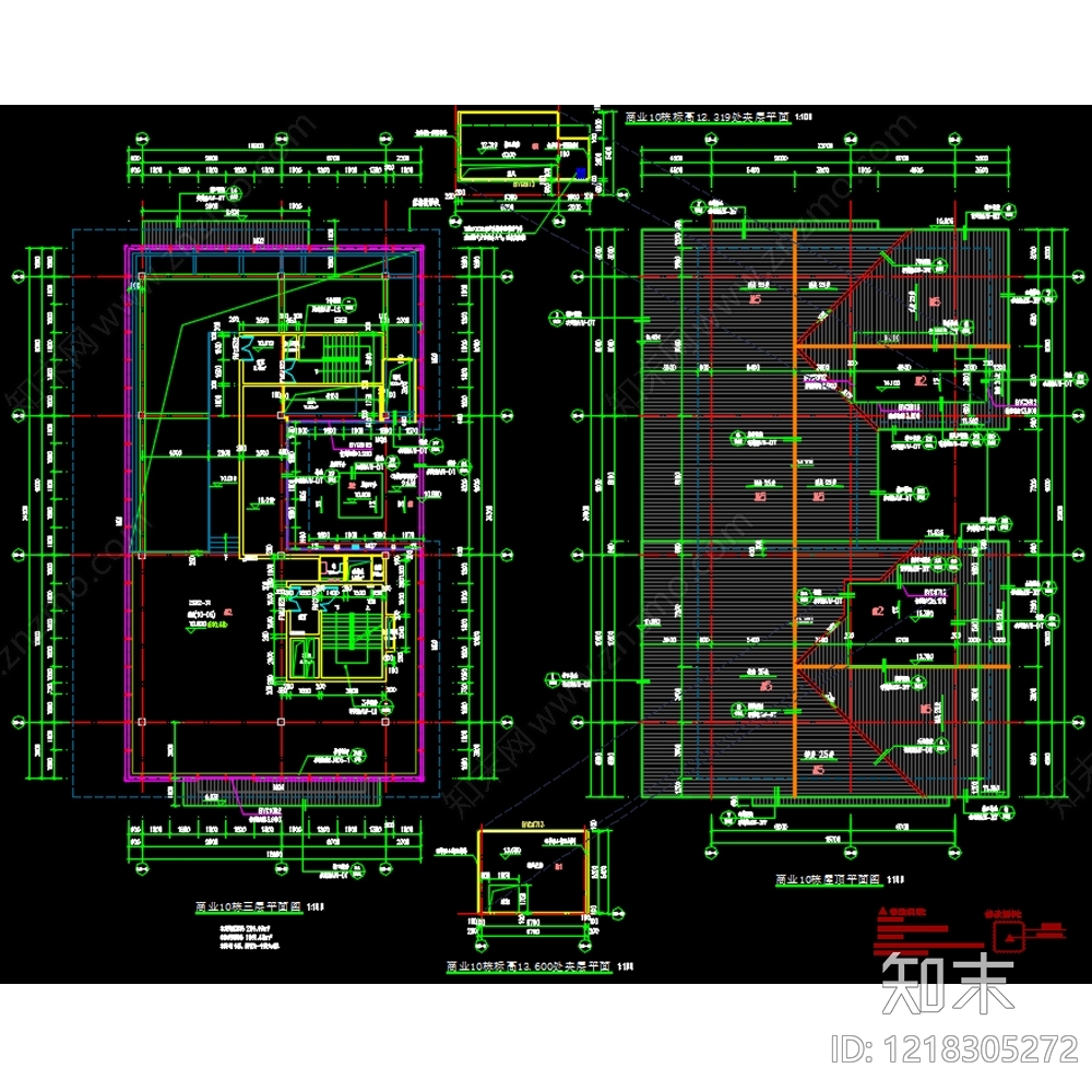 商业街cad施工图下载【ID:1218305272】