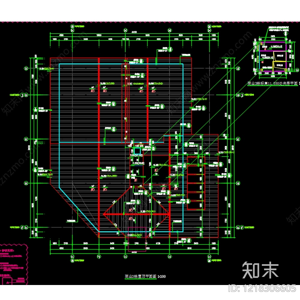 商业街cad施工图下载【ID:1218306605】