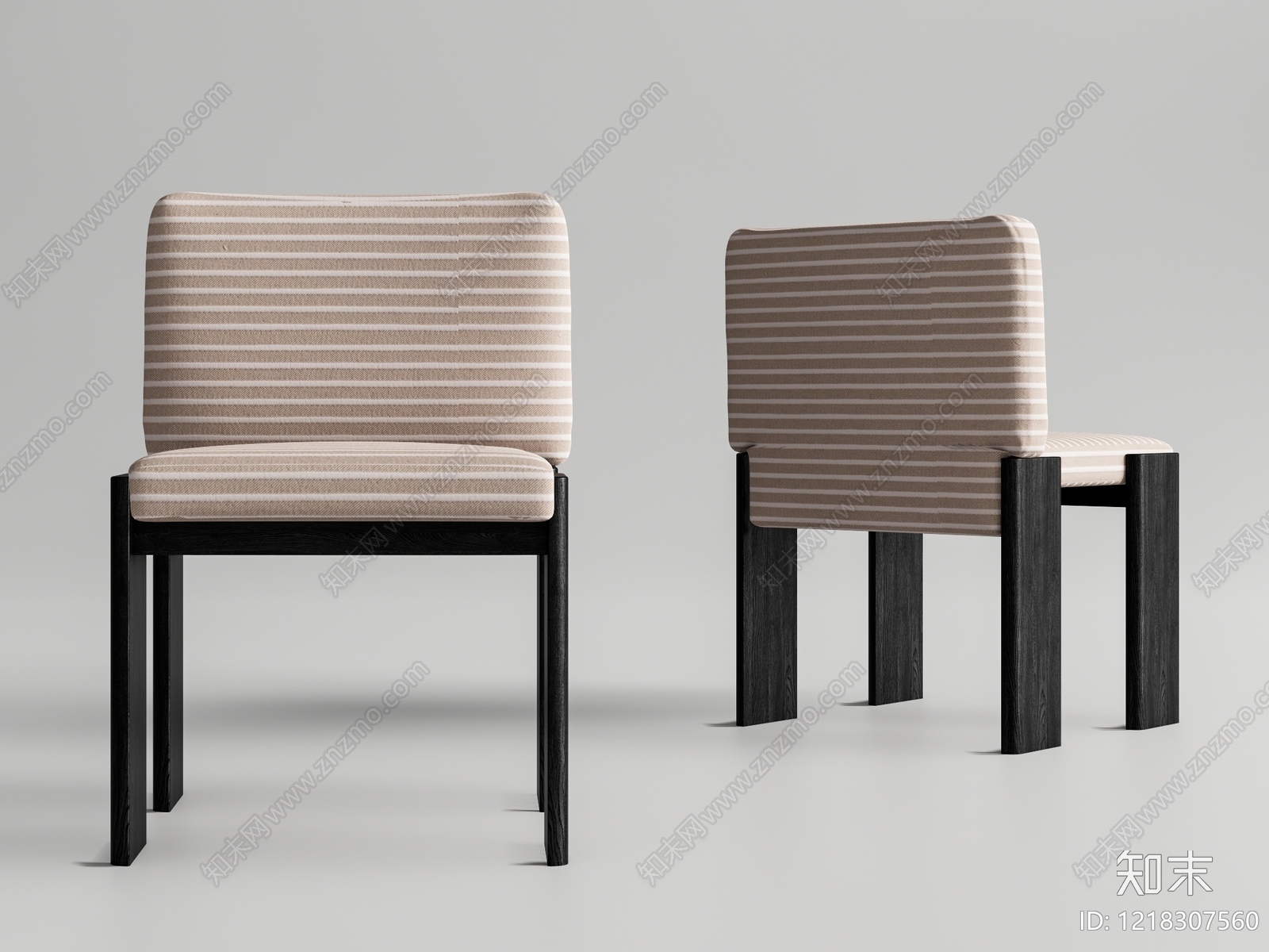 极简餐椅3D模型下载【ID:1218307560】