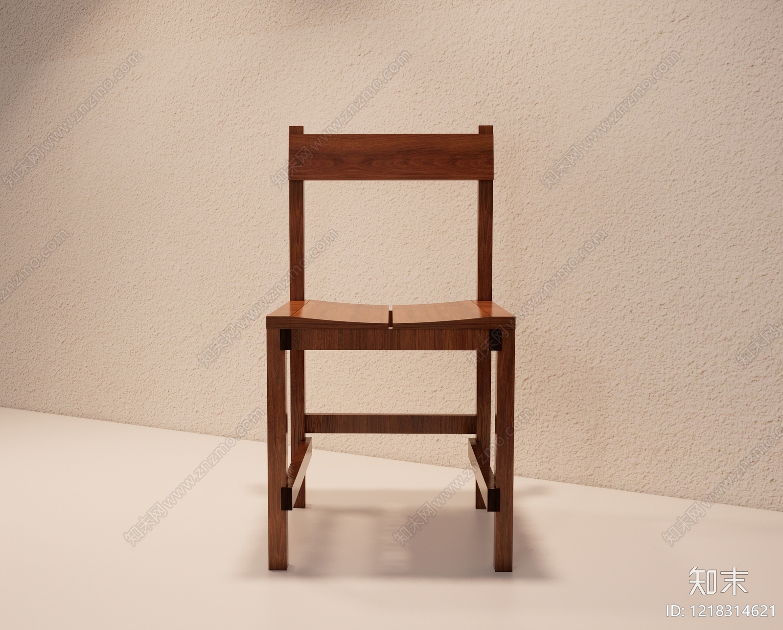 新中式餐椅3D模型下载【ID:1218314621】