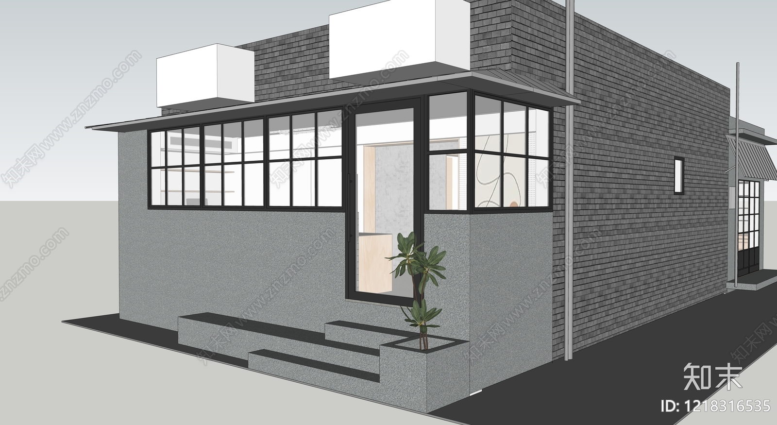 现代简约其他商业建筑SU模型下载【ID:1218316535】