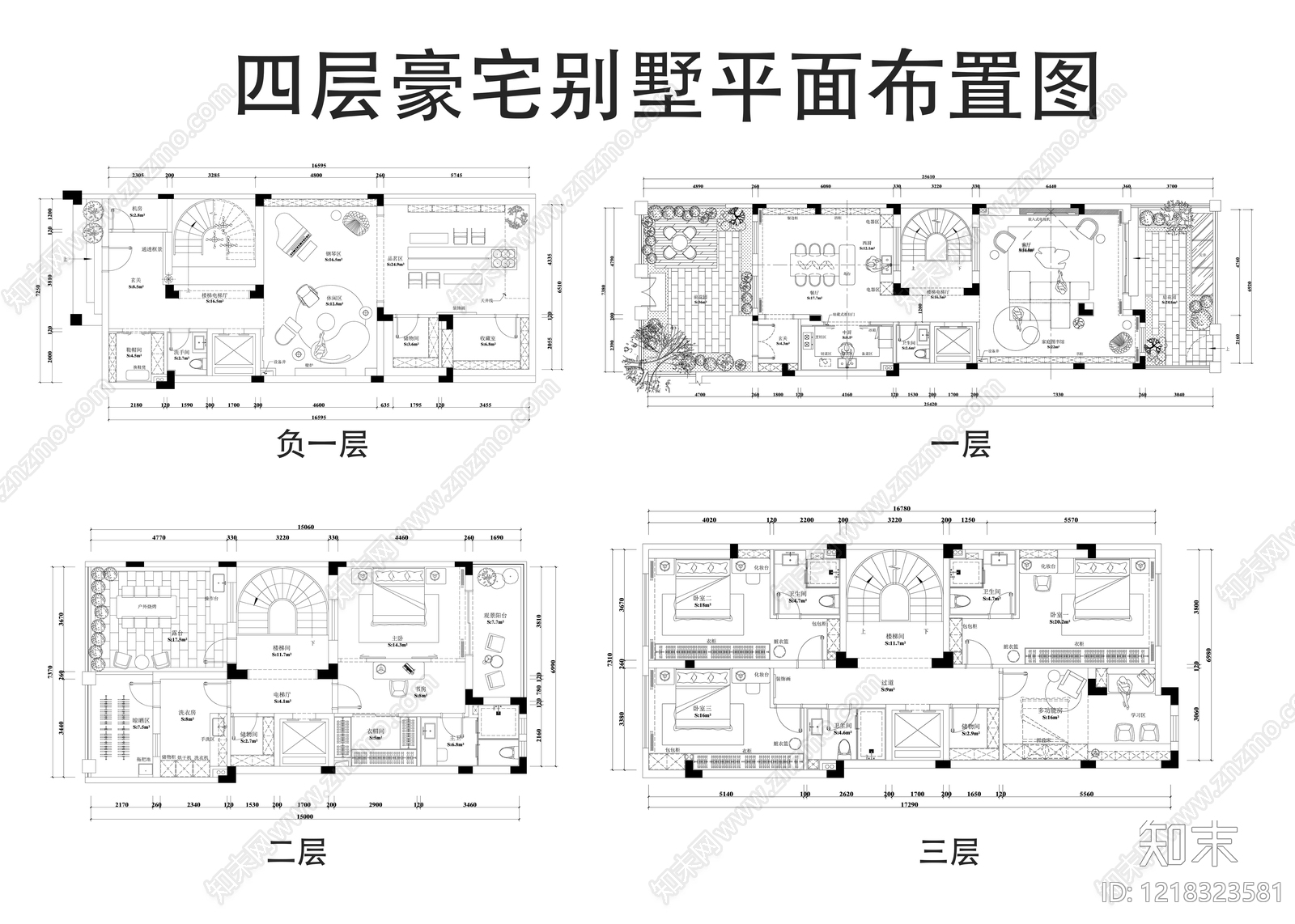 别墅cad施工图下载【ID:1218323581】