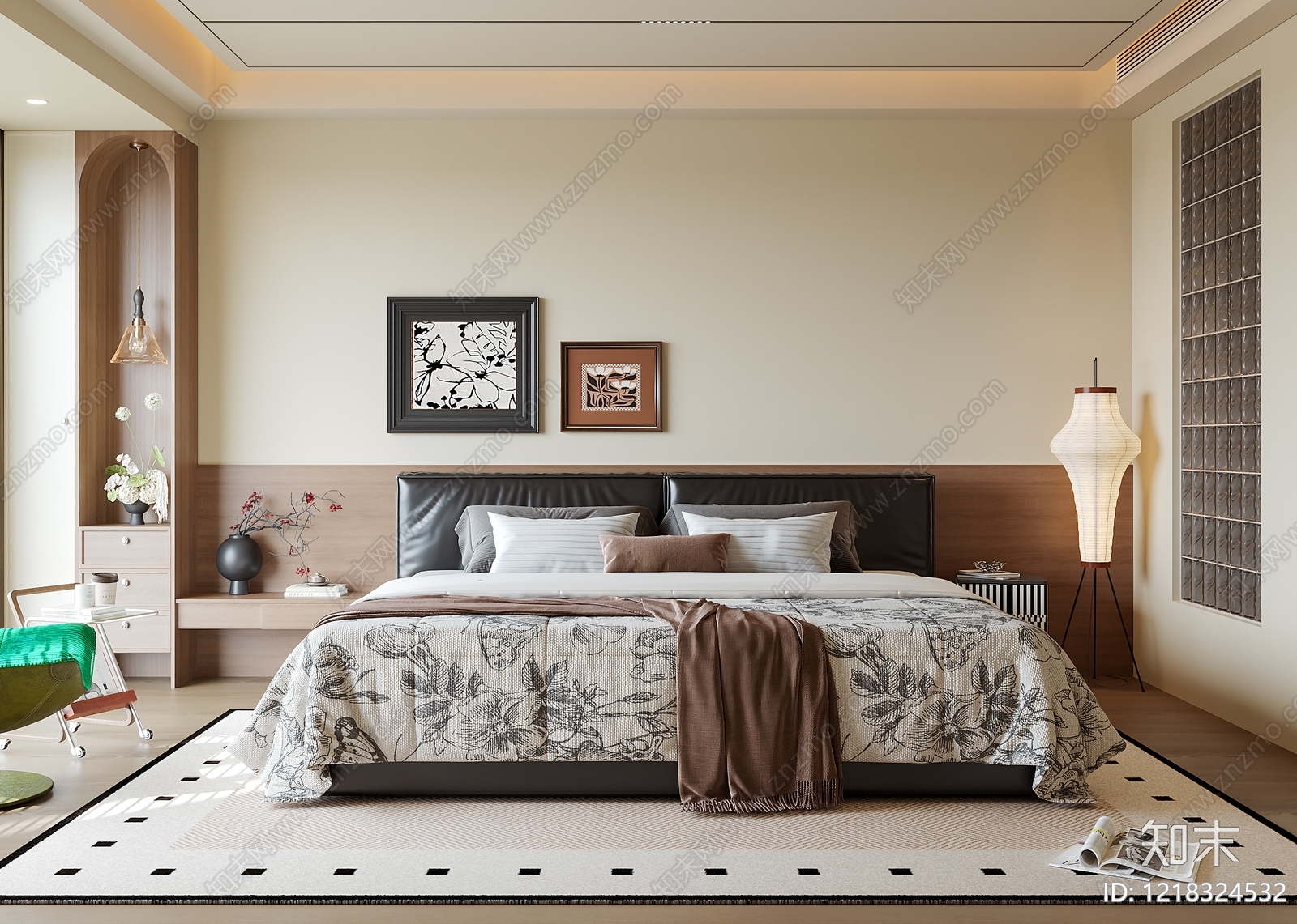 法式主卧SU模型下载【ID:1218324532】