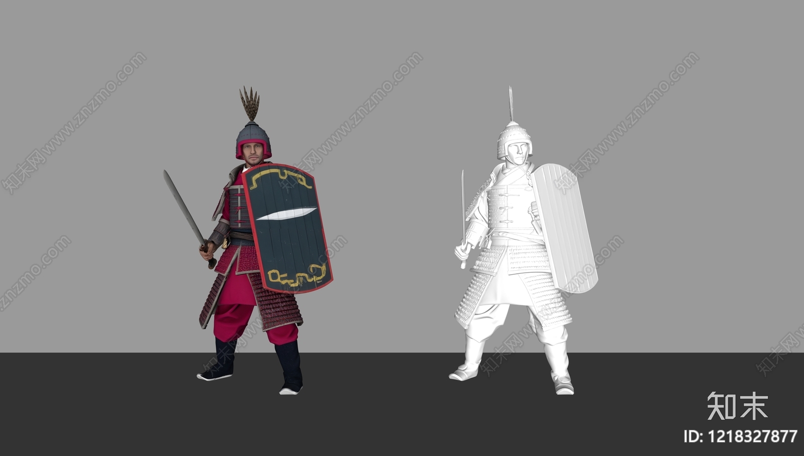 中式虚拟人物SU模型下载【ID:1218327877】