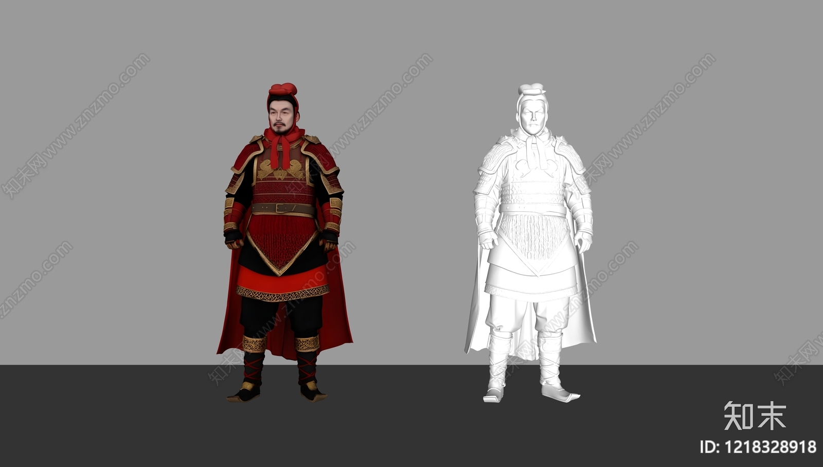 新中式虚拟人物SU模型下载【ID:1218328918】