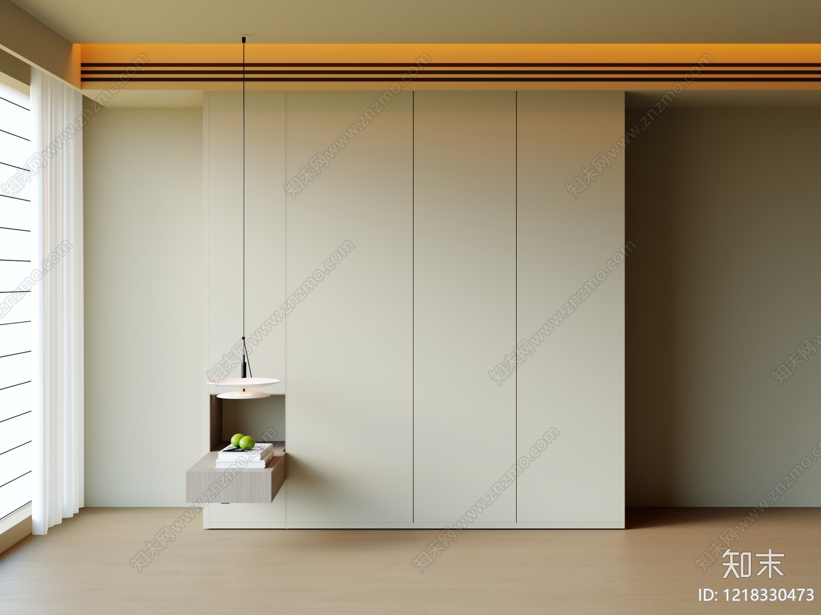 现代衣柜SU模型下载【ID:1218330473】