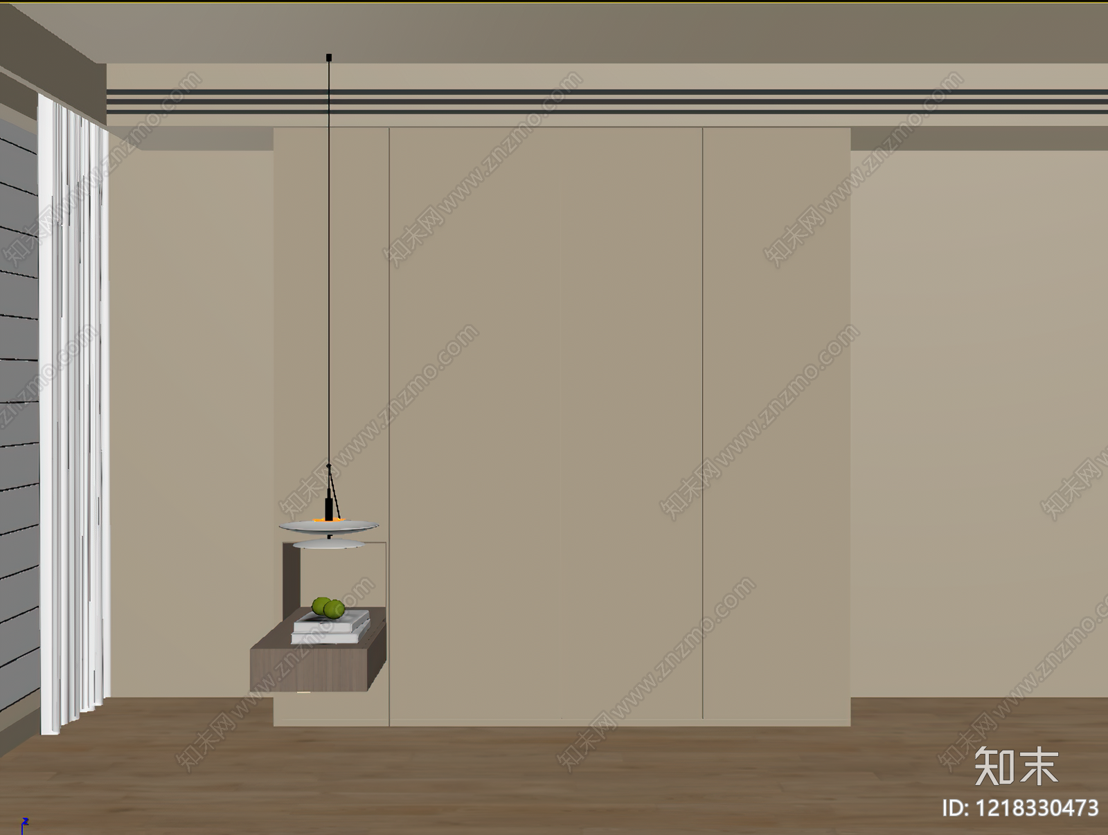 现代衣柜SU模型下载【ID:1218330473】